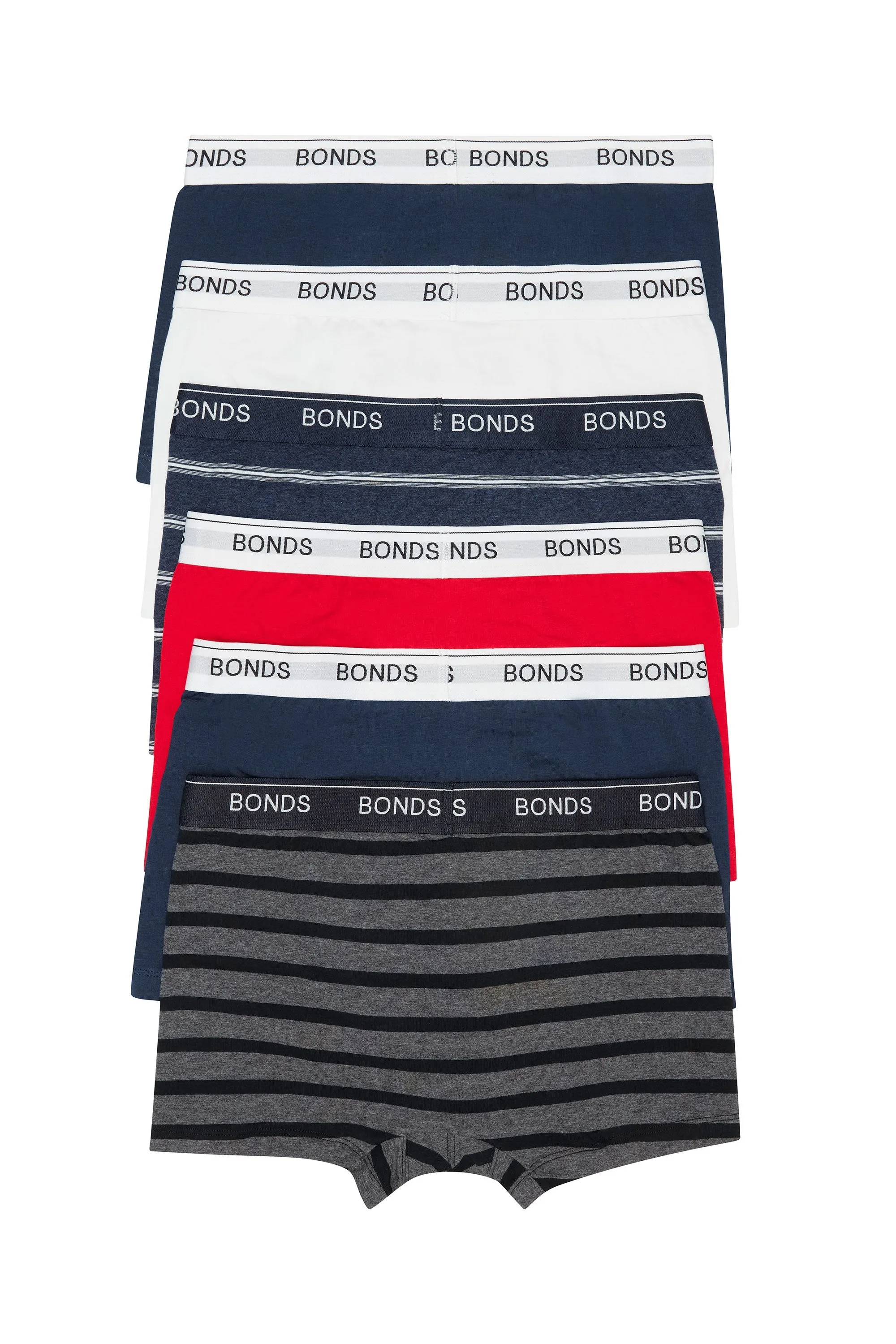 12 X Bonds Mens Guyfront Trunks Underwear Navy Red White Grey