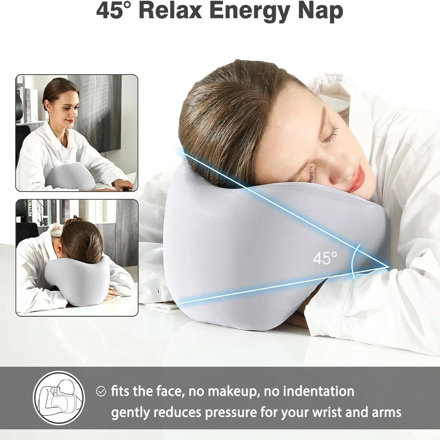 2-In-1 Travel Neck Pillow, Advanced Neck Support for Long Flights