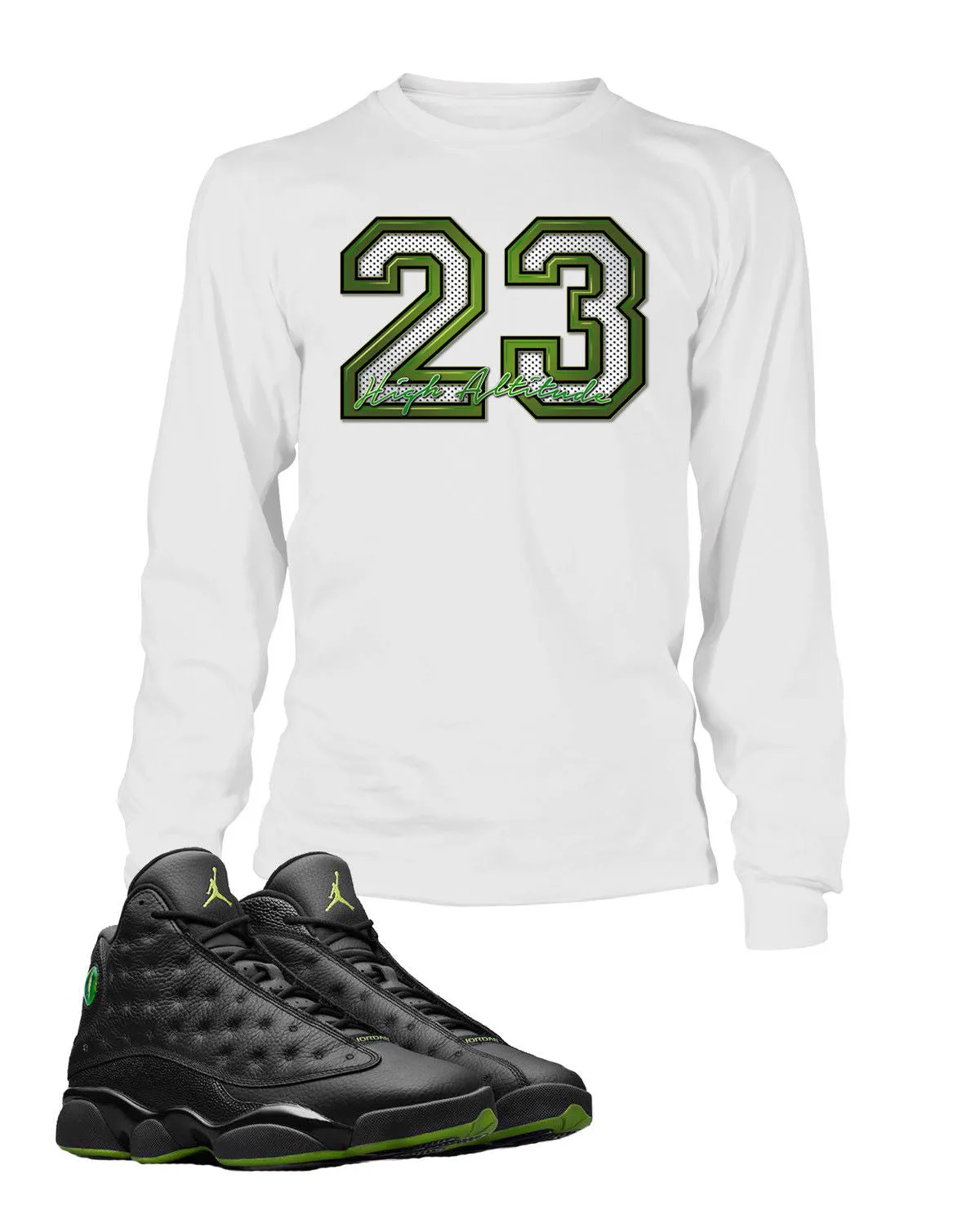 23 Graphic T Shirt to Match Retro Air Jordan 13 High Altitude Shoe