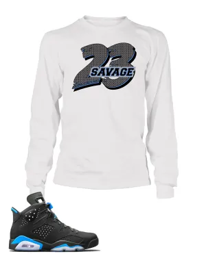 23 Savage Graphic T Shirt to Match Retro Air Jordan 6 Shoe