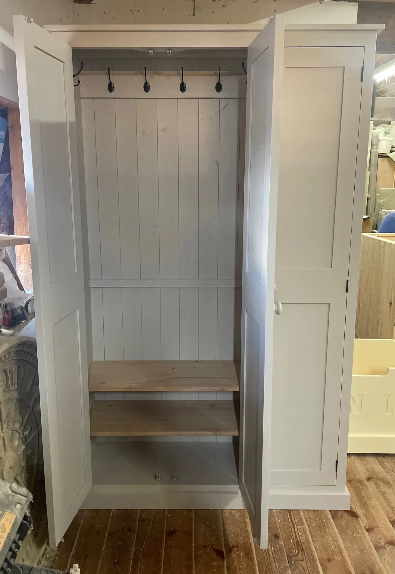 **3 Door Hall, Utility Room, Cloak Room Coat & Shoe Storage Cupboard (35 cm deep) OPTION 1