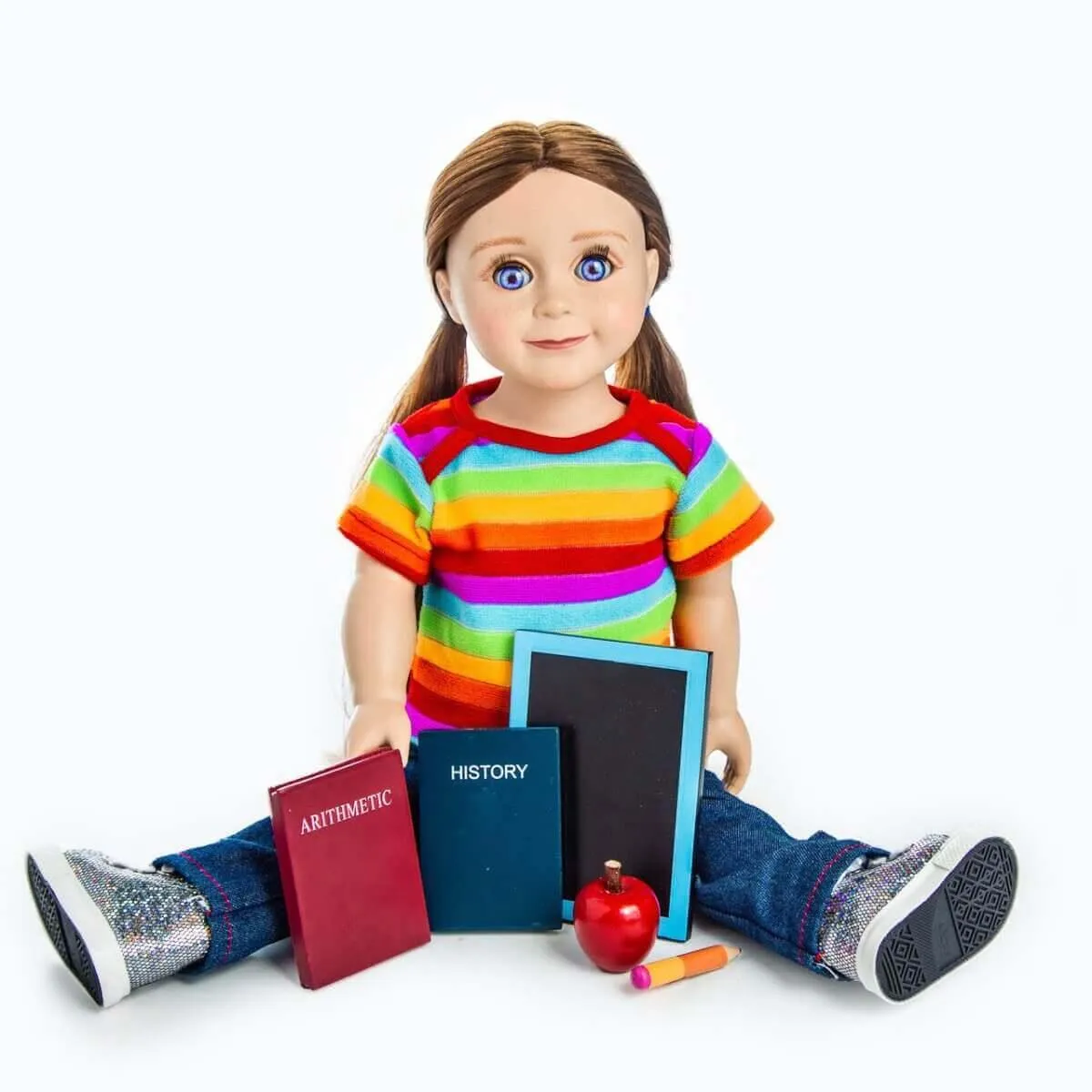 6 Piece School Accessory Set for 18 Inch Dolls