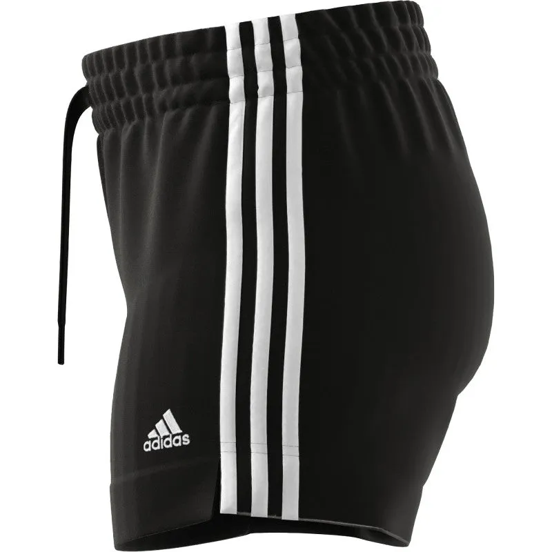 Adidas Essentials Slim 3-Stripes Shorts - Womens - Black