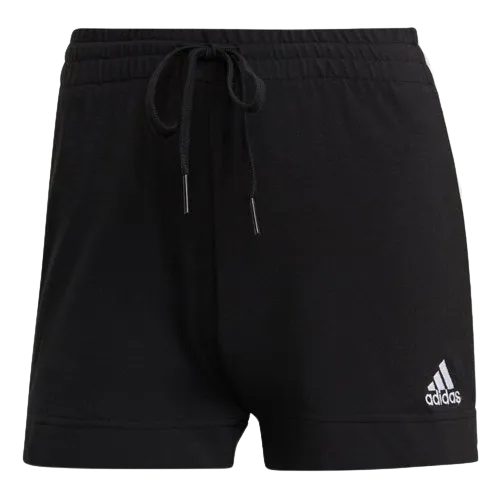 Adidas Essentials Slim 3-Stripes Shorts - Womens - Black