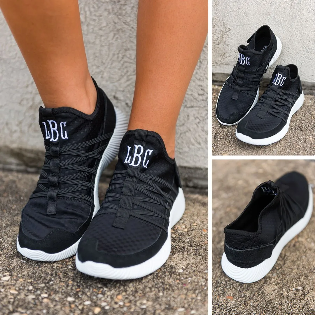 Aim To Be Active Matte Black Sneakers