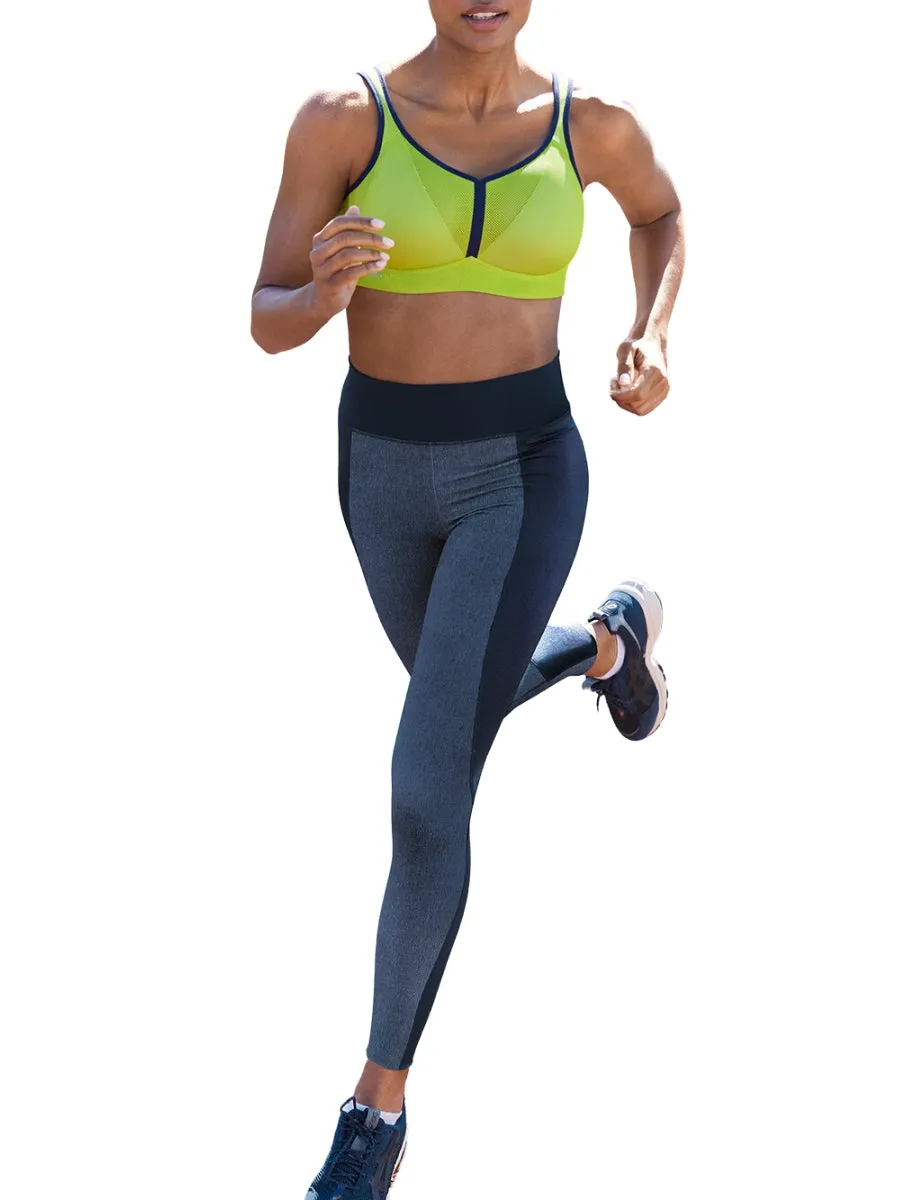 Air Control Deltapad Sports Bra - Apple Green