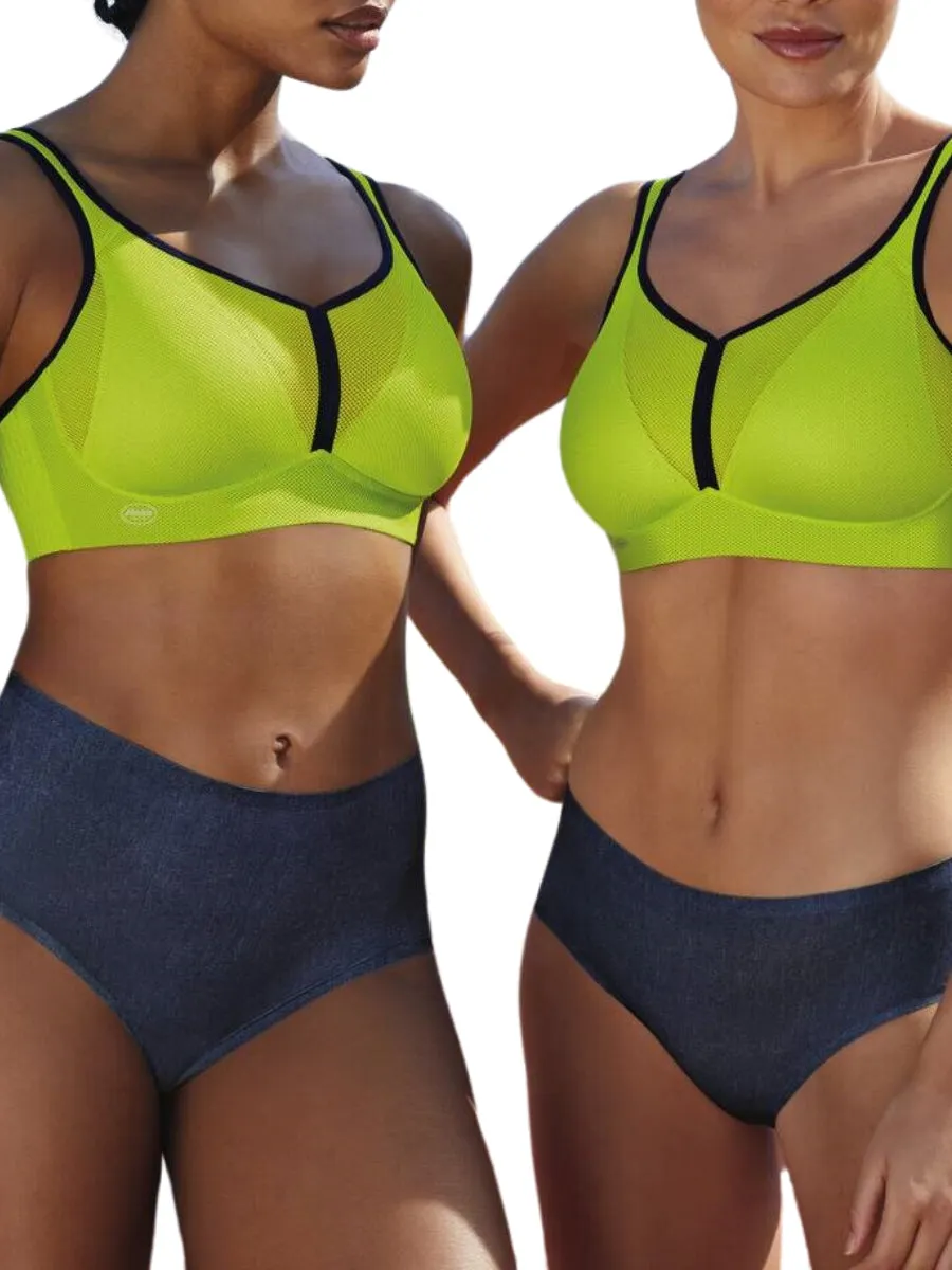 Air Control Deltapad Sports Bra - Apple Green