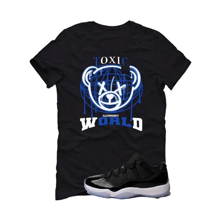 Air Jordan 11 Low “Space Jam” | illcurrency Black T-Shirt (Toxic World)