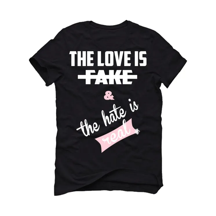 Air Jordan 11 WMNS “Neapolitan” | illcurrency Black T-Shirt (Love is Fake)