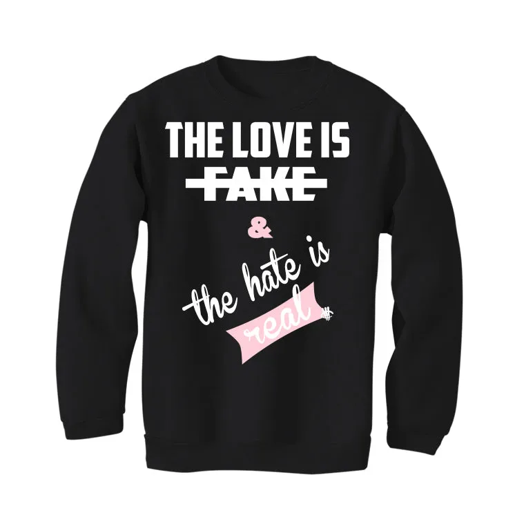 Air Jordan 11 WMNS “Neapolitan” | illcurrency Black T-Shirt (Love is Fake)