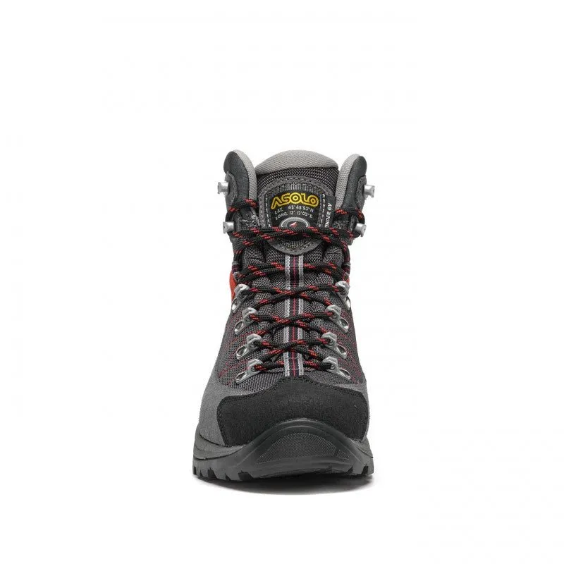 Asolo Finder GV ML Womens Hiking Boot - Grey/Gunmetal/Poppy Red