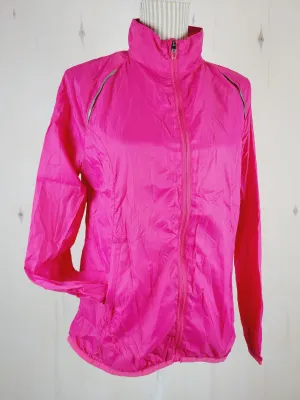 ATHLETIC WORKS PINK ULTRA LIGHT RUNNING JACKET LADIES MEDIUM PRE-LOVED