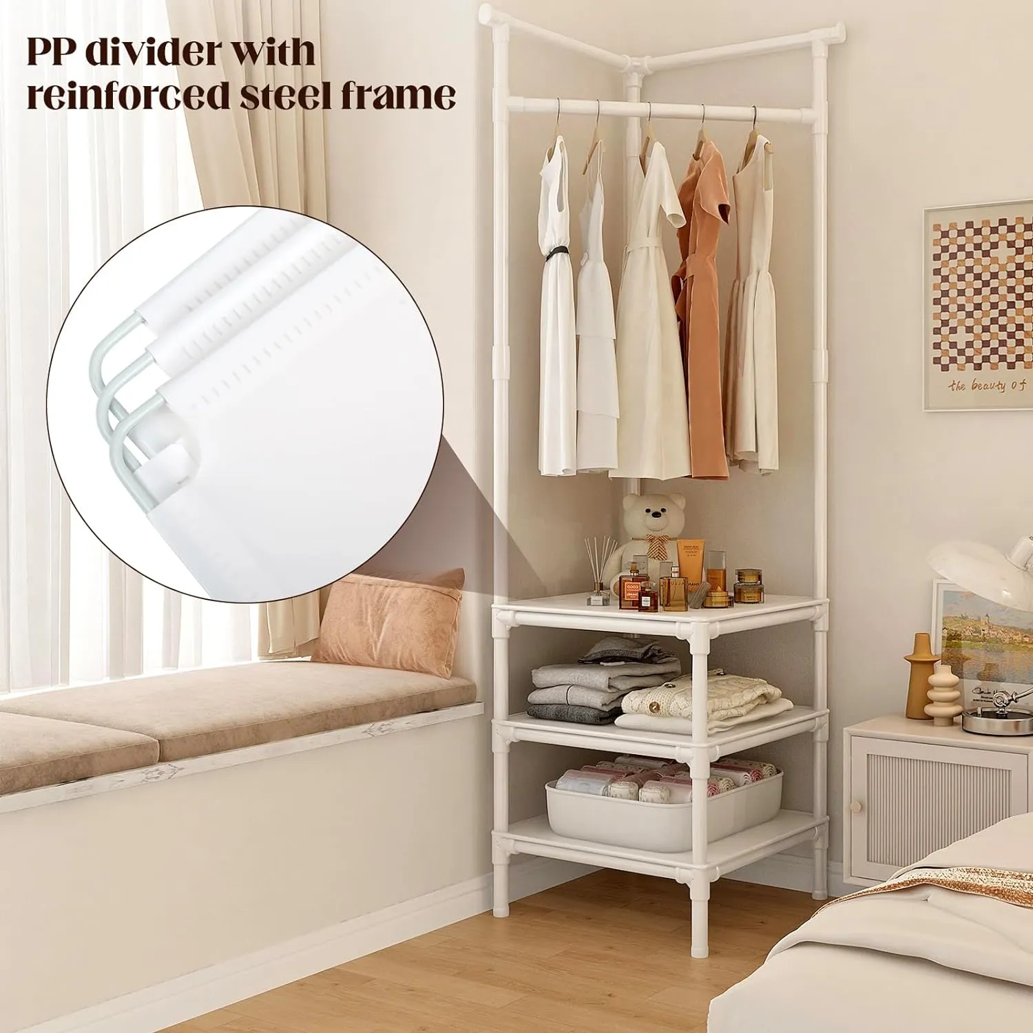 Attachable Wall Corner Rack