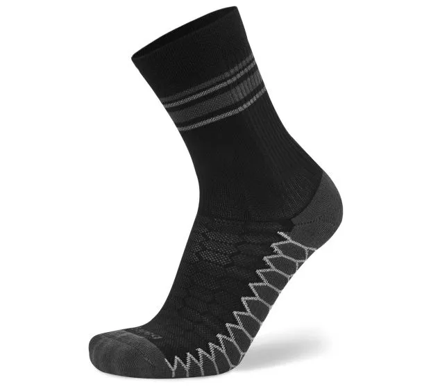 Balega Silver Mini Crew Socks-Black-XL