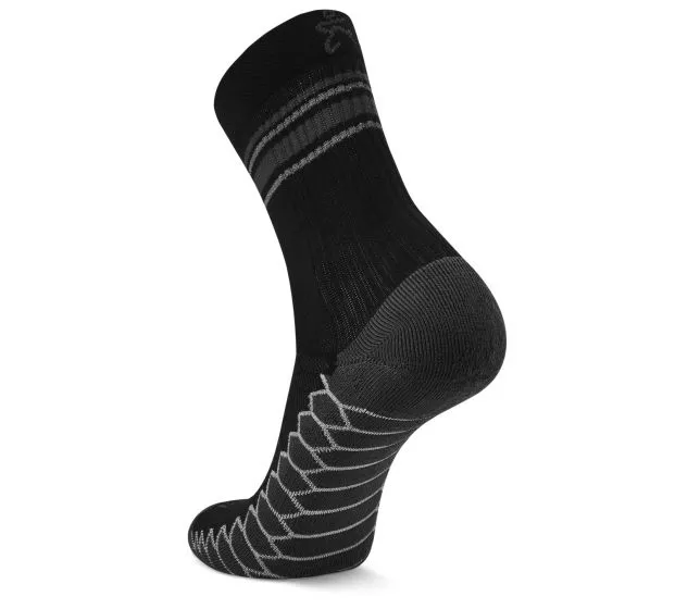 Balega Silver Mini Crew Socks-Black-XL