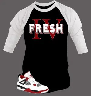 Baseball T Shirt To Match Retro Air Jordan 4 Shoe