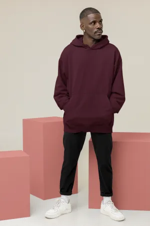 Basic Maroon Winter Hoodies