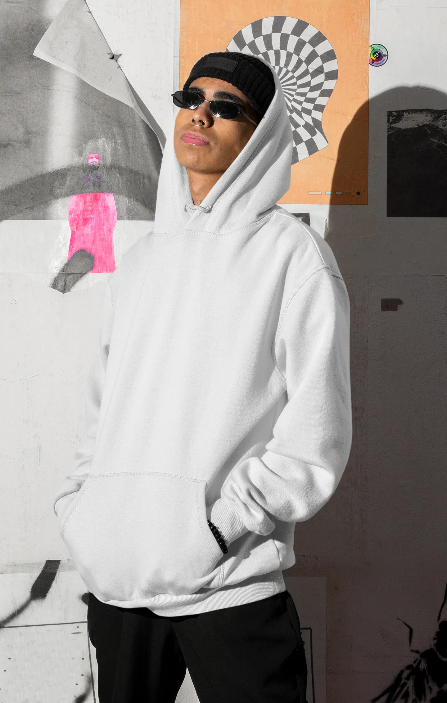 Basic White Winter Hoodies