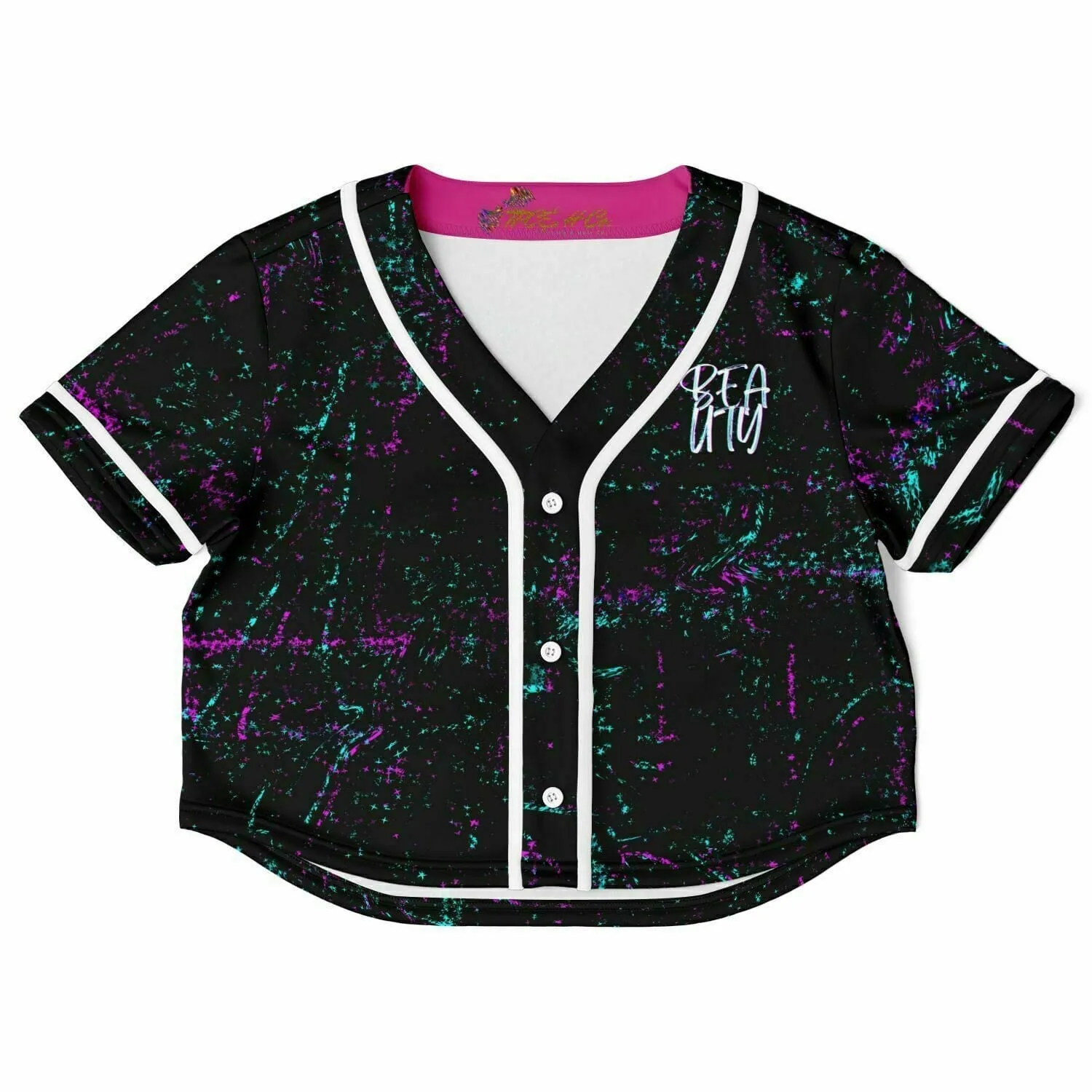 Beauty Premium Fashion Women's Cropped Baseball Jersey