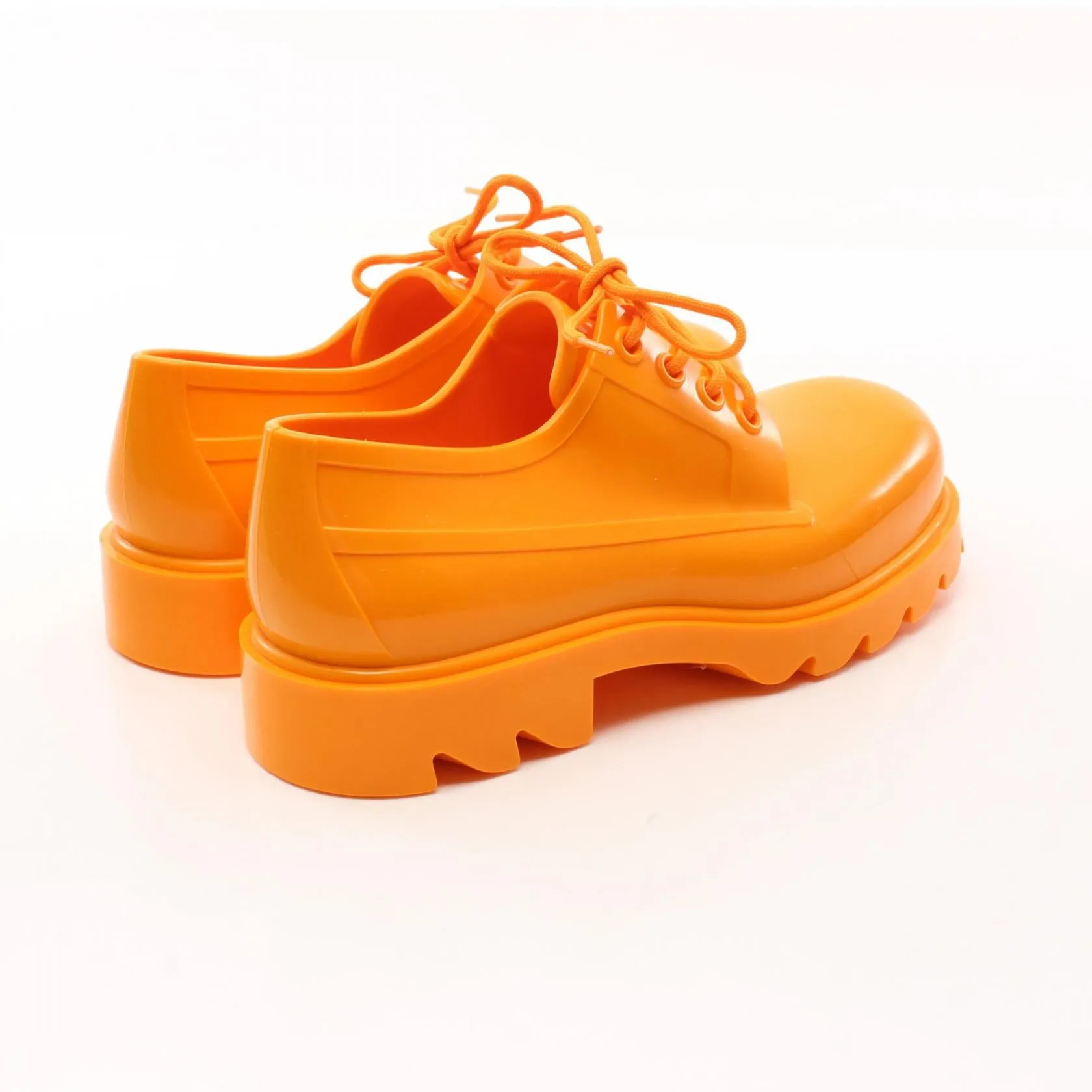 Bottega Veneta Stride Rubber Shoes Orange