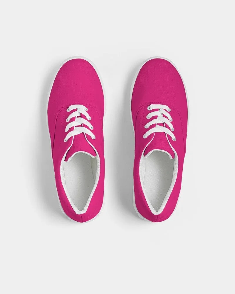 Bright Cool Pink Men's Canvas Sneakers | Men's | Bright Pure Cool Pink | C0M100Y25K0