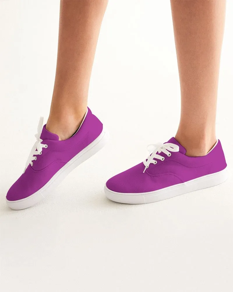 Bright Purple Women's Canvas Sneakers | Women's | Bright Pure Purple | C38M100Y0K0