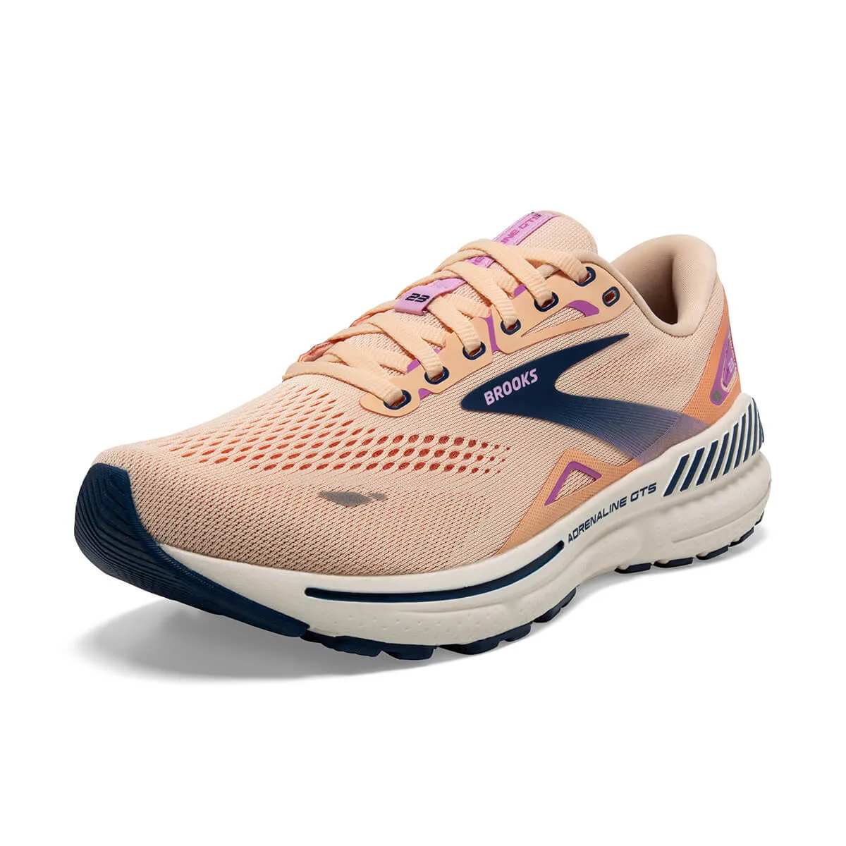 Brooks Adrenaline GTS 23 Womens | Apricot/estate Blue/orchid