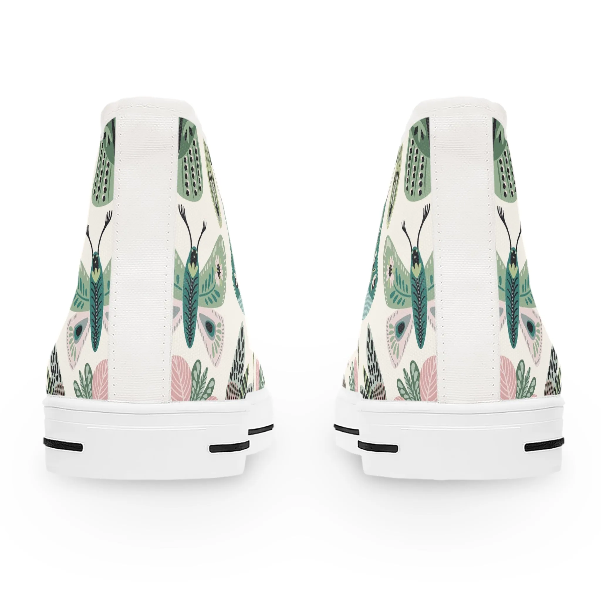 Butterfly and Moths Women's High Top Sneakers