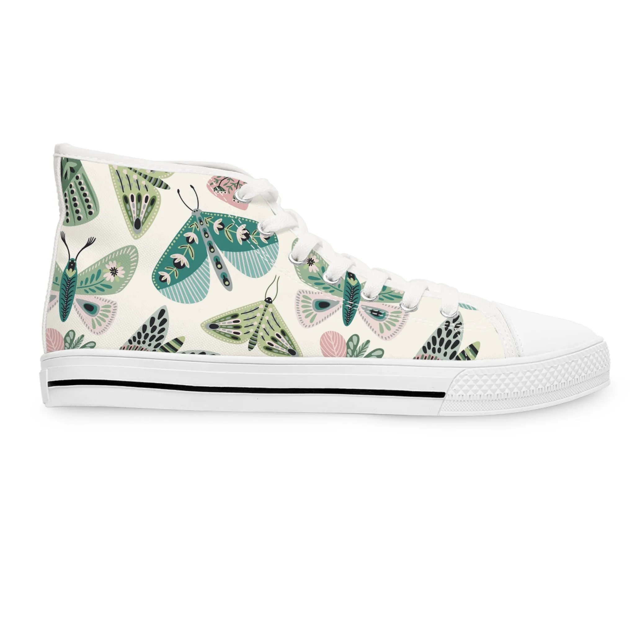 Butterfly and Moths Women's High Top Sneakers