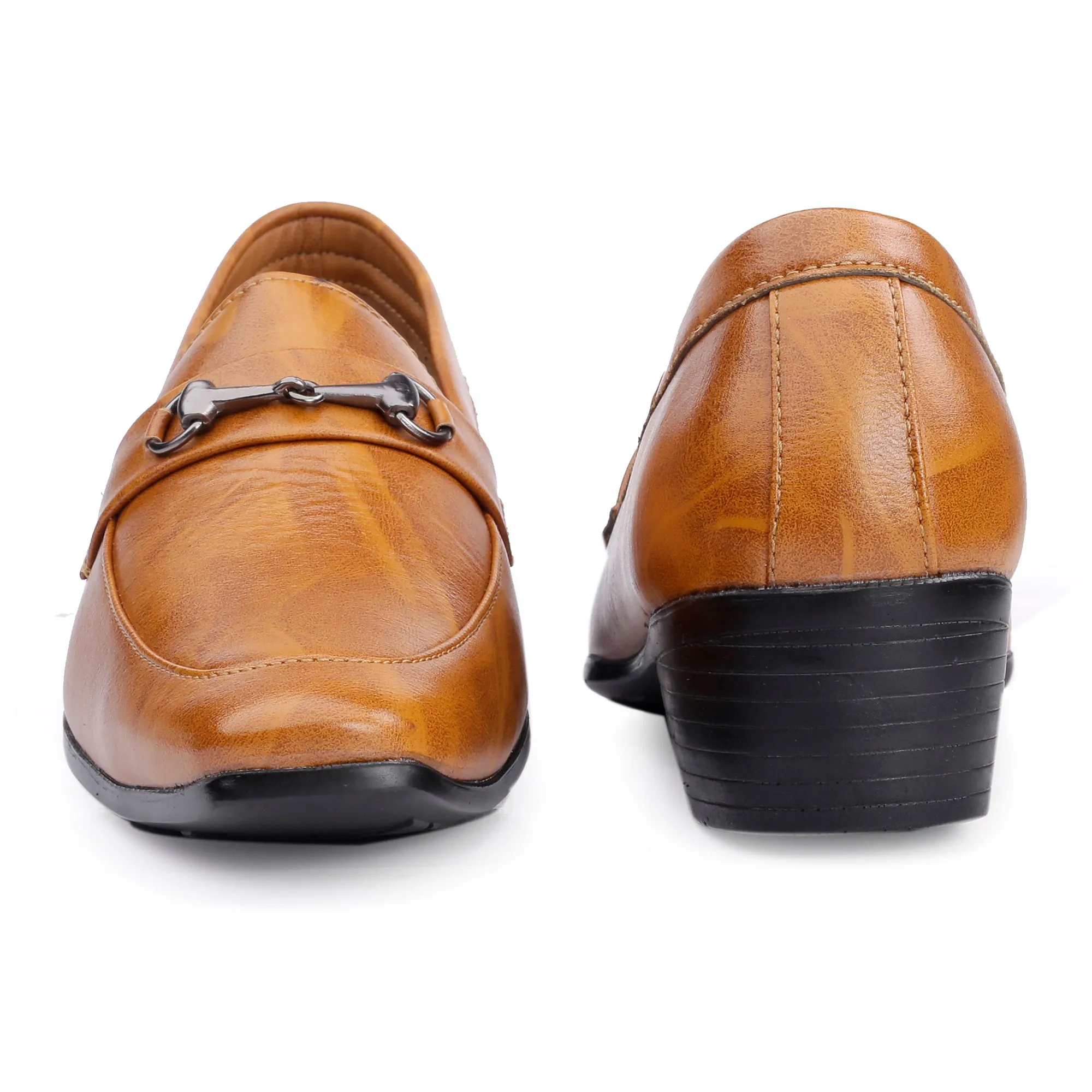 BXXY Men's Height Increasing  Casual, Loafer And Moccasins, Buckle Shoes