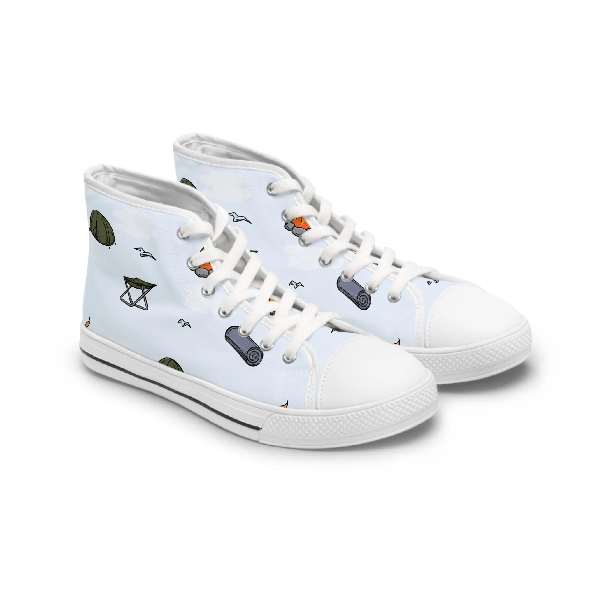 Camping Women's High Top Sneakers