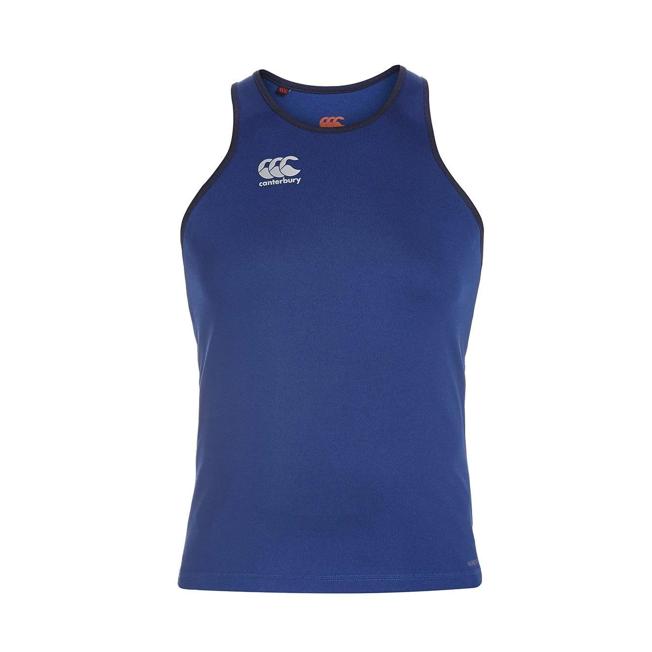 Canterbury Essentials Poly Adults  Sodalite Blue Singlet Ss15