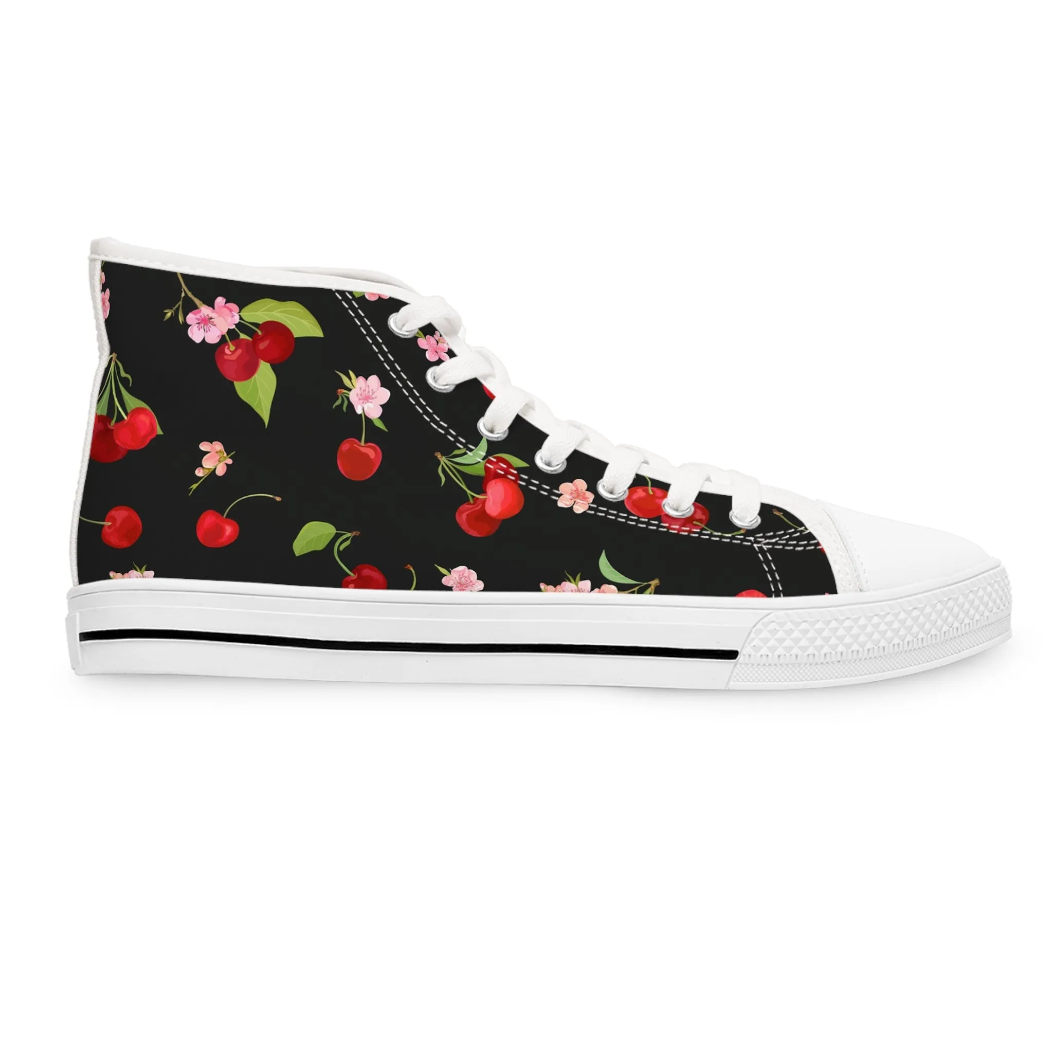 Cherry Women's High Top Sneakers