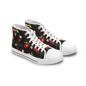 Cherry Women's High Top Sneakers