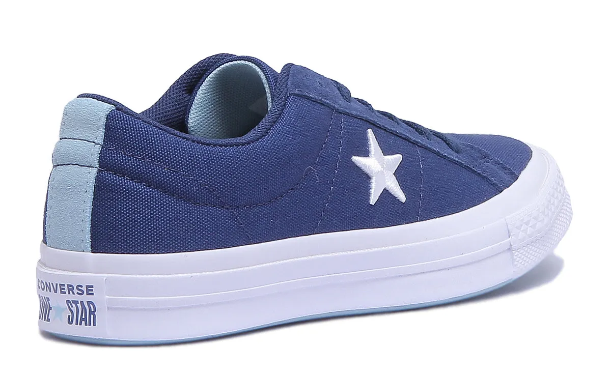 Converse 160598C One Star Low Trainer In Navy For Women