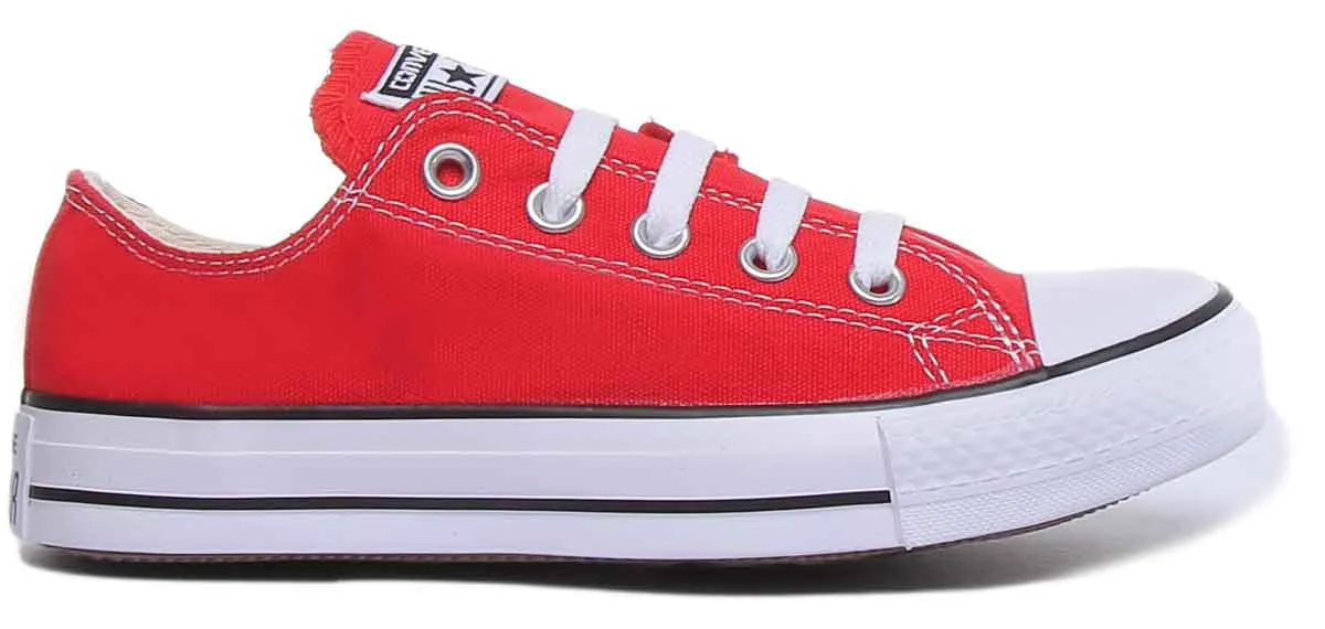 Converse All Star Low Trainer In Red