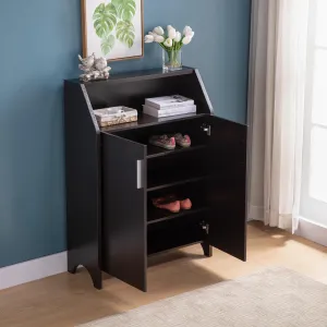 Cory Two Door Shoe Storage Cabinet - Espresso