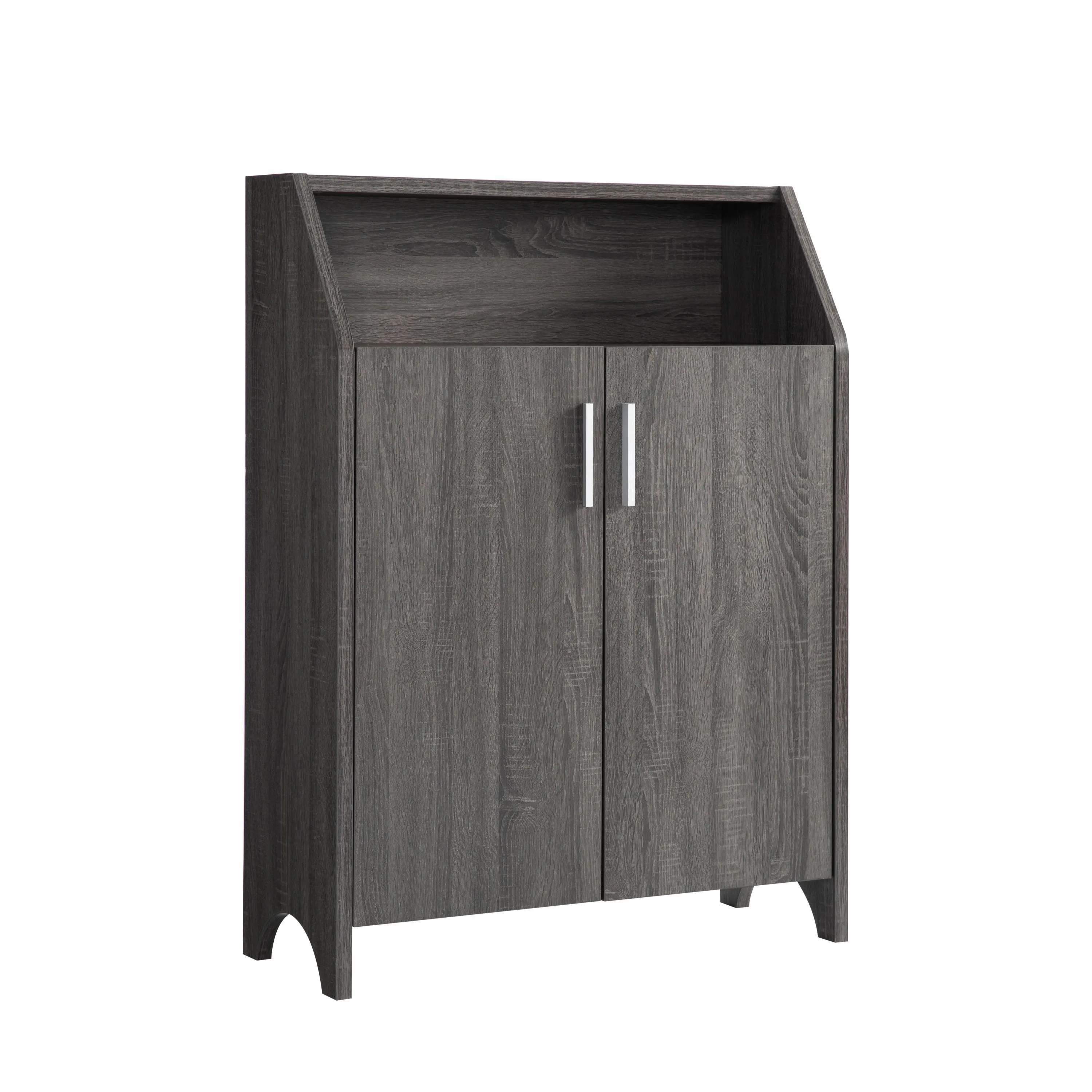 Cory Two Door Shoe Storage Cabinet - Gray