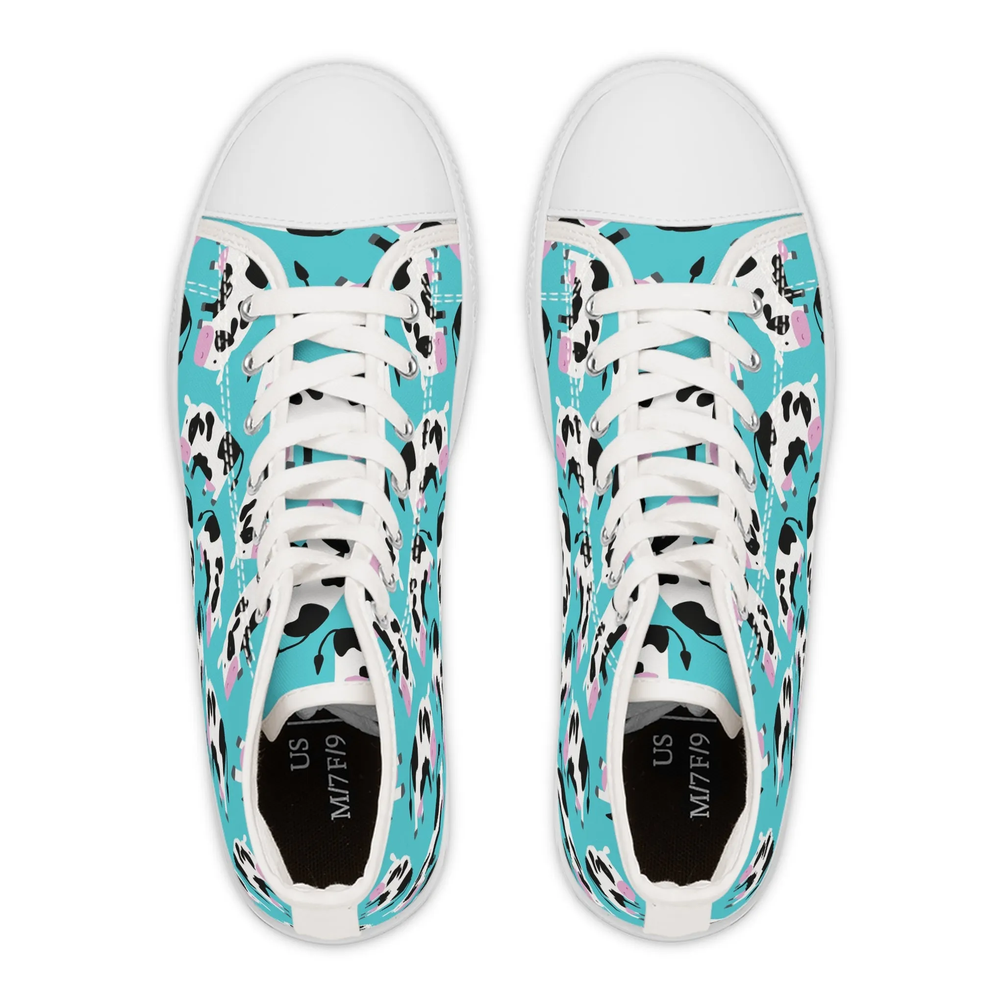 Cow Women's High Top Sneakers