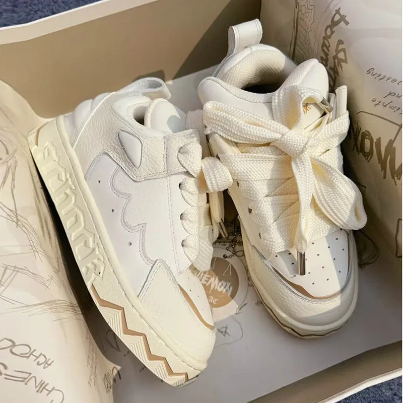 Cream Puff-100 Flat Sneakers