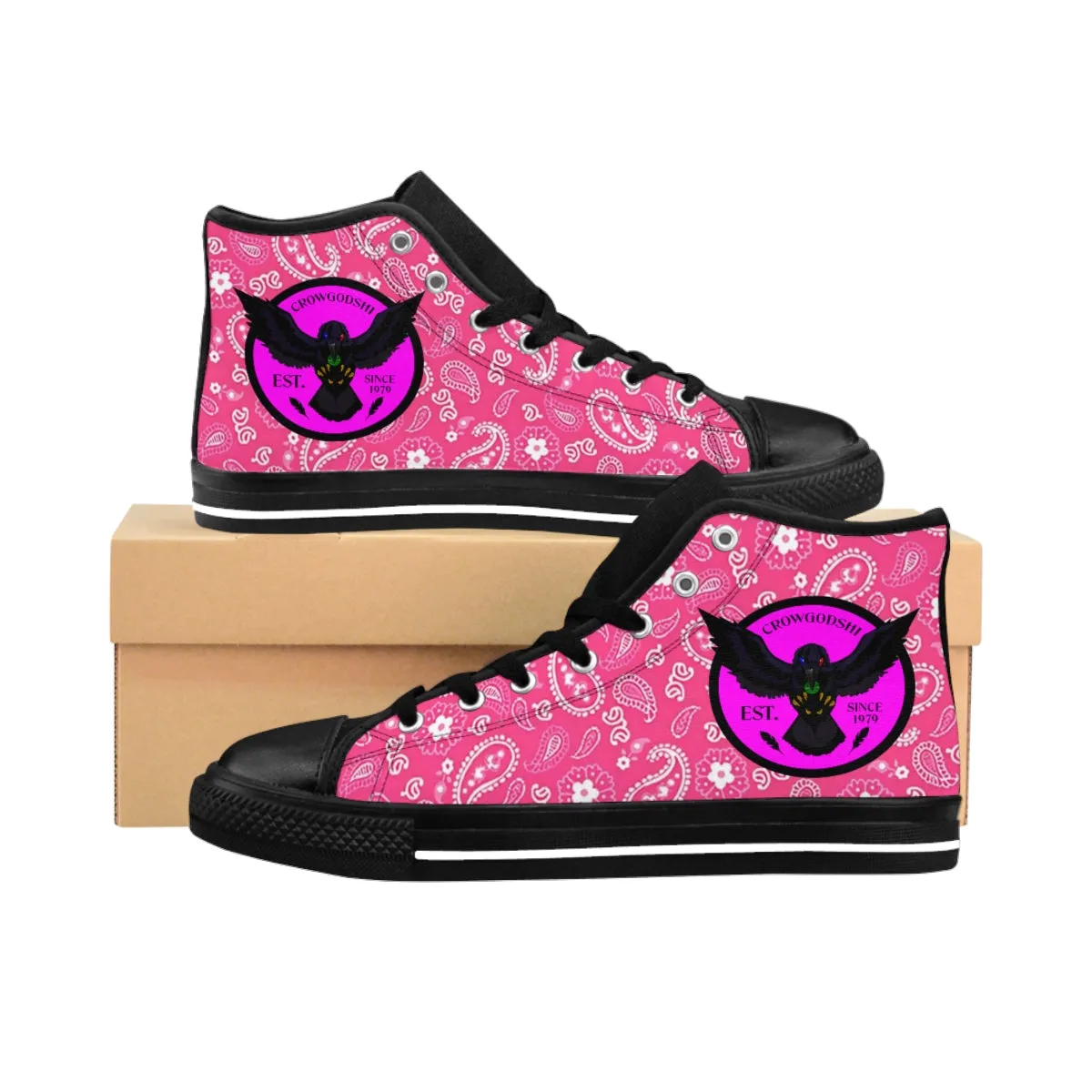 Crowgodshi Pink Colors High-Tops