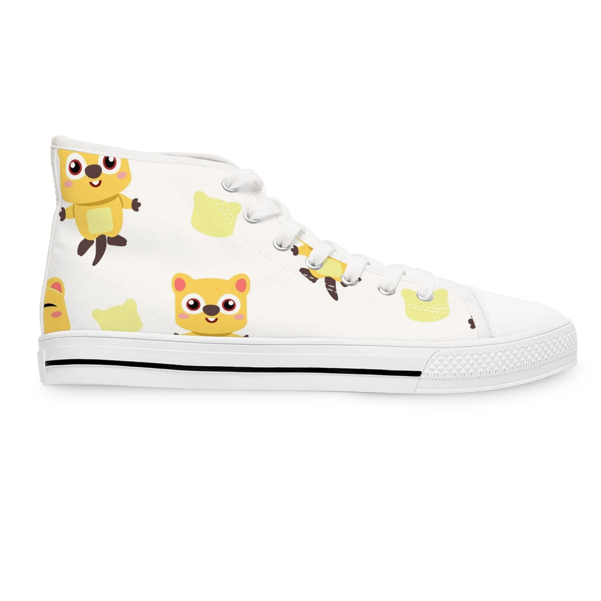 Cute Wombat Women's High Top Sneakers