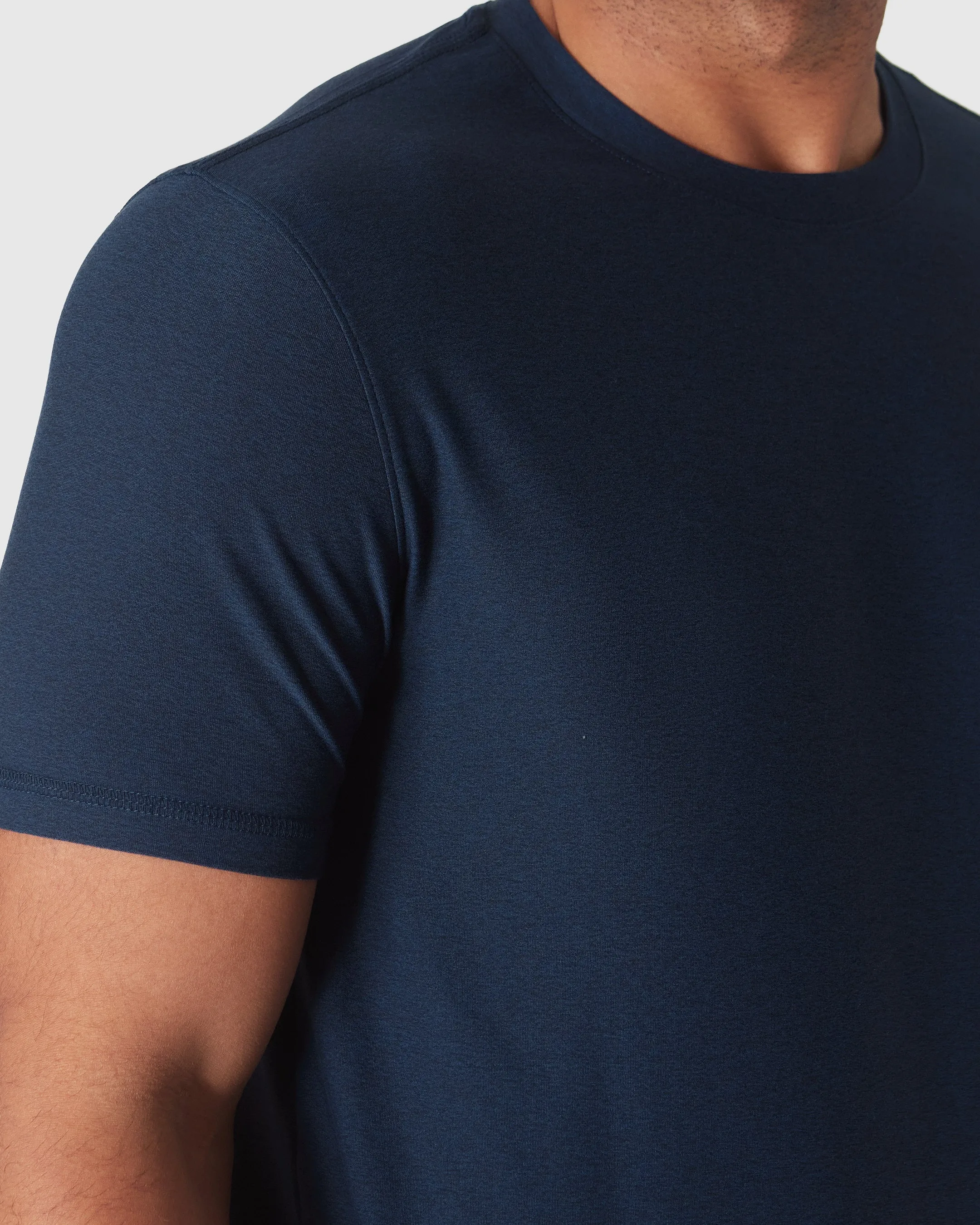 Dark Heather Cadet Active Crew Neck Tee