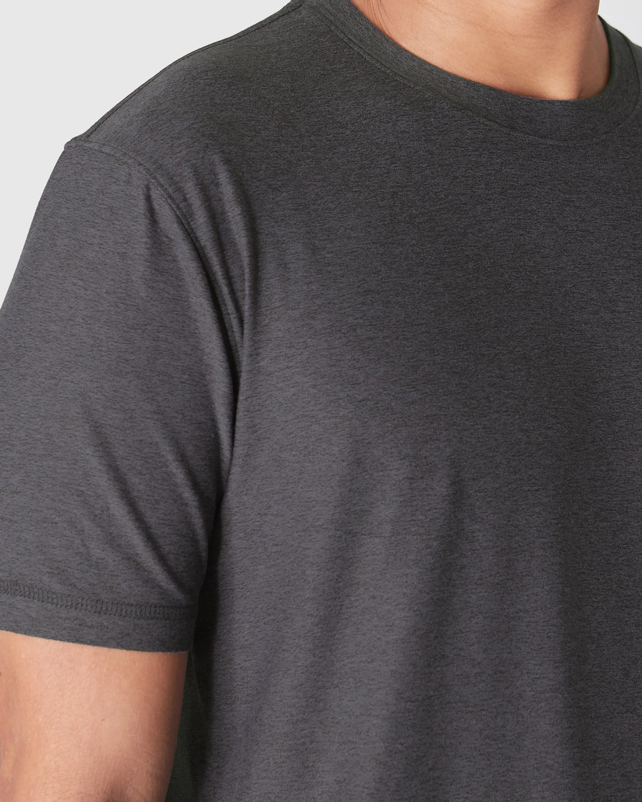 Dark Heather Tempest Active Crew Neck Tee