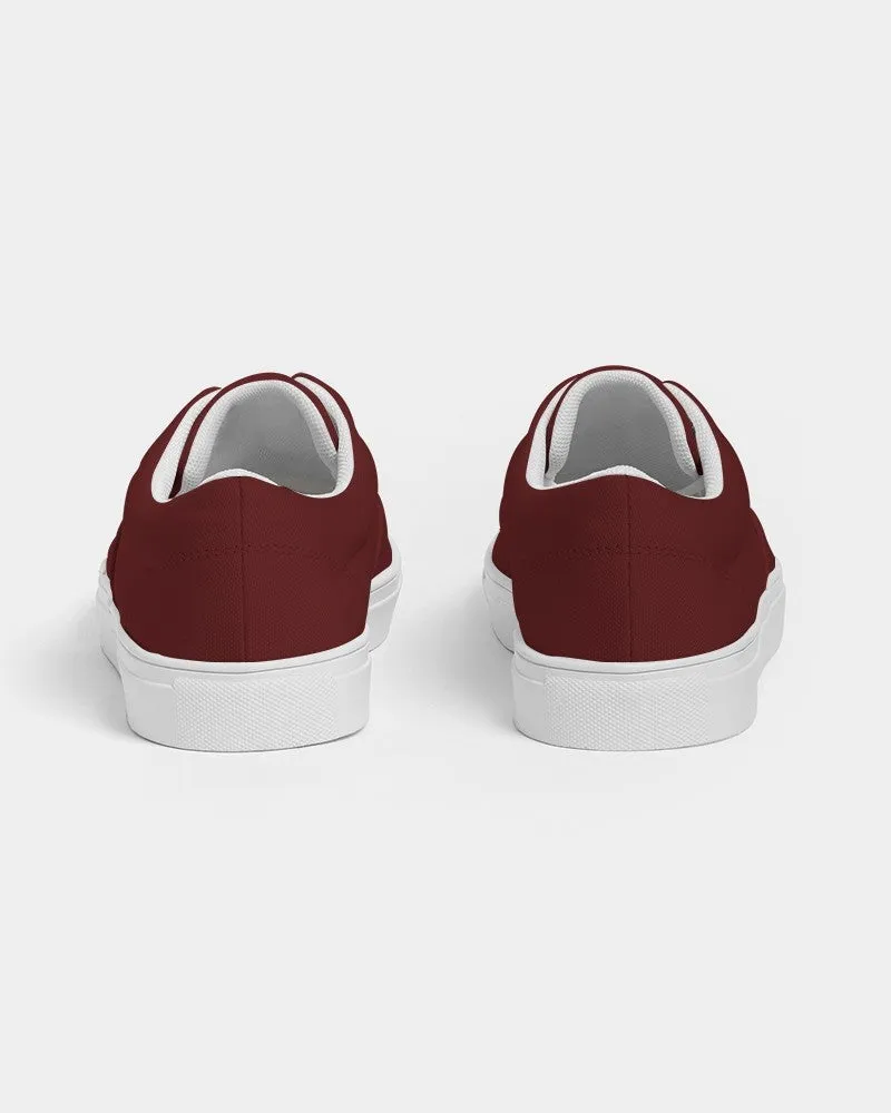 Dark Red Men's Canvas Sneakers | Men's | Dark Pure Red | C0M100Y100K80