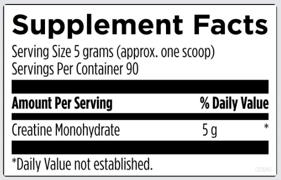 Designs for Health Creatine Monohydrate Powder