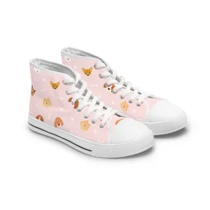 Dog Breeds Women's High Top Sneakers