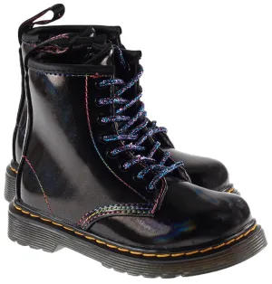 Dr Martens Shoes Infants 1460 Black Lightshow