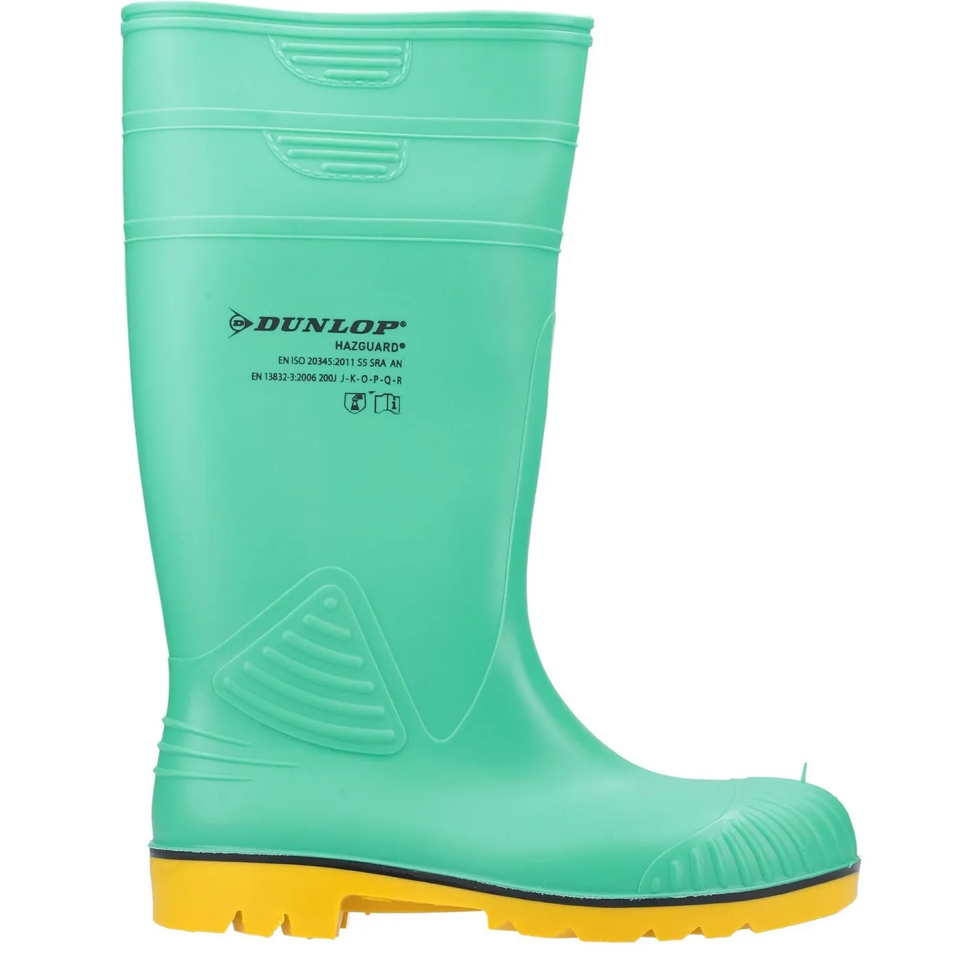 Dunlop Acifort HazGuard Safety Wellington S5 Green/Black/Yellow