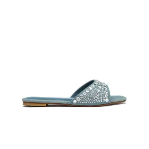 Embellished Diamante Denim Sandal MY 310